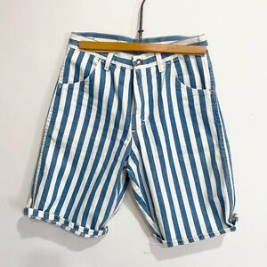 Wrangler Blue and White Striped Women’s Shorts